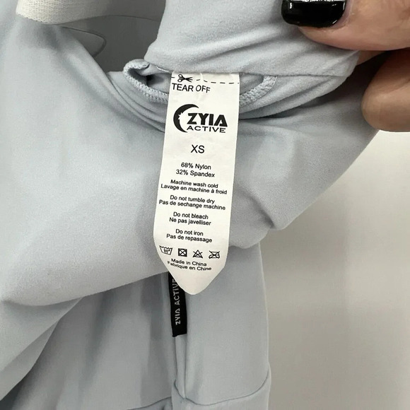 ZYIA‎ Active Hermosa Jumpsuit Pacific Light Blue Athleisure Wear Casual Size XS - Picture 9 of 10